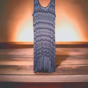 NewYork&Company  high-low tribal knit boho tank dress size XL